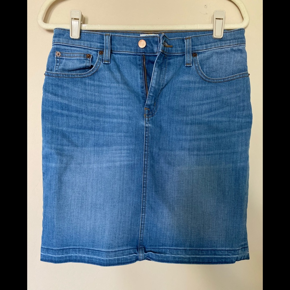 J Crew Denim Skirt